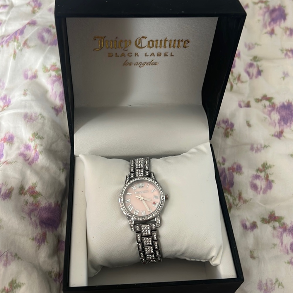 Juicy Couture Black Label Pink Pave wrist watch ⌚️